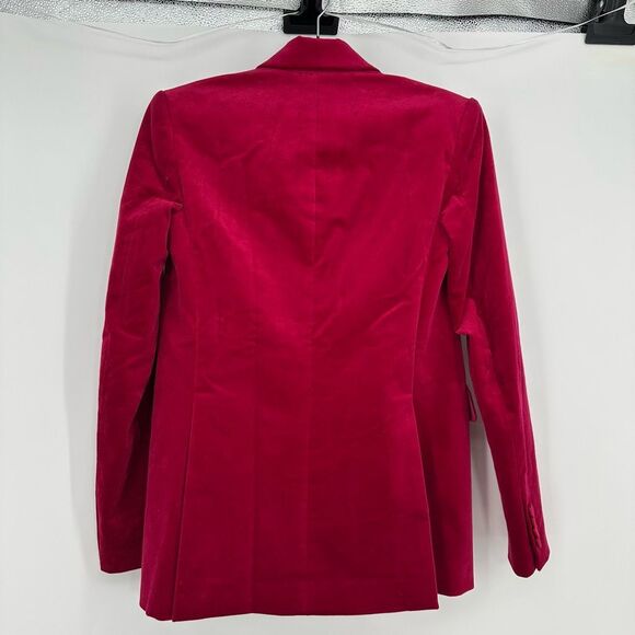 A.L.C. Declan Velvet Tailored Jacket Double Breasted Blazer Pink XS S 2 $650 NWT - Picture 6 of 16